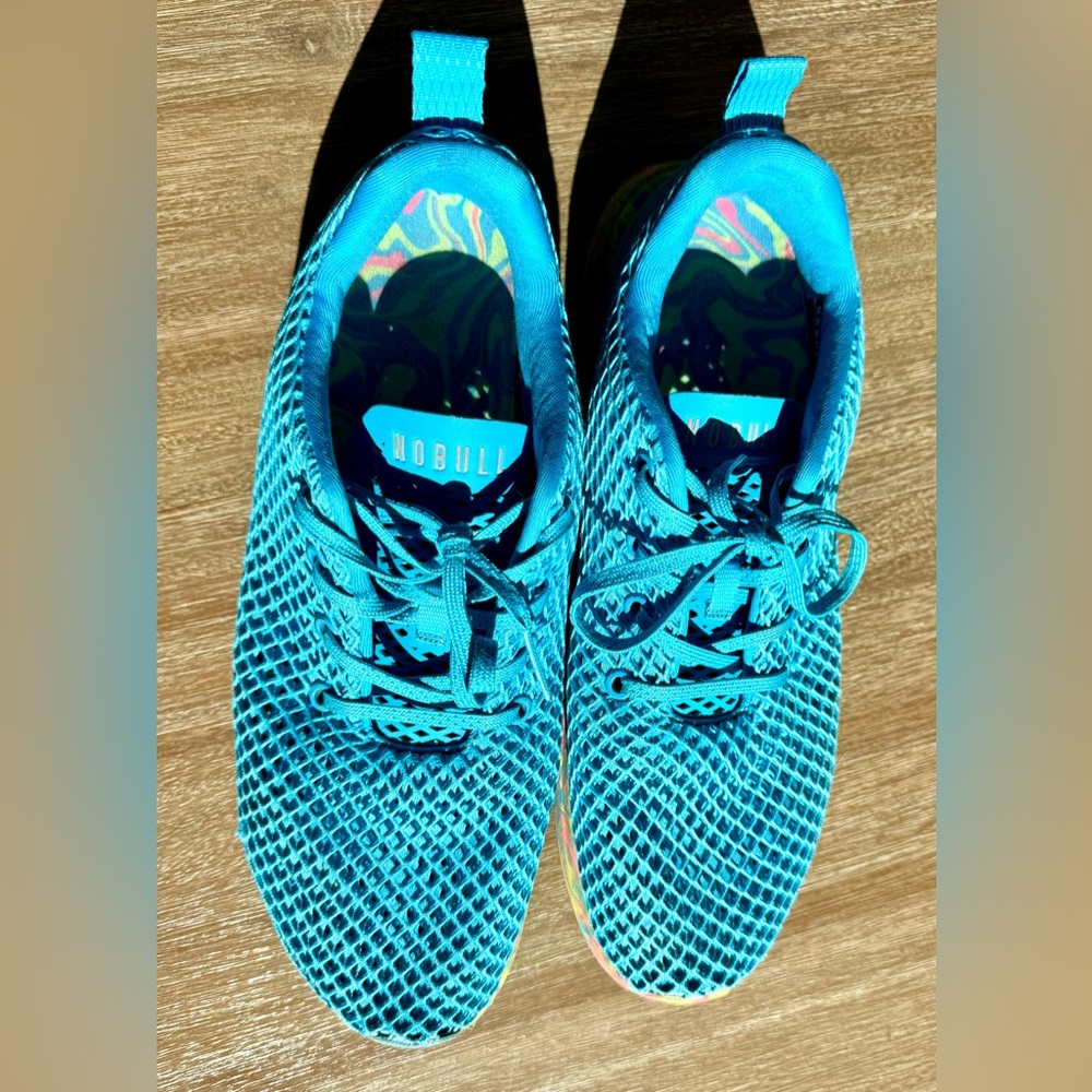 Nobull Blue Mesh w/ Neon Swirl Sole